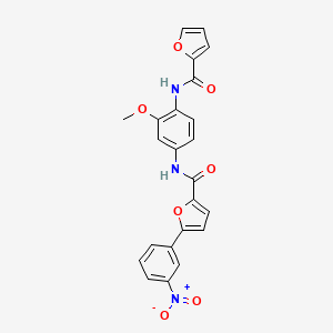 N-[4-(2-furoylamino)-3-methoxyphenyl]-5-(3-nitrophenyl)-2-furamide