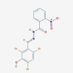 2-nitro-N'-(2,4,6-tribromo-3-hydroxybenzylidene)benzohydrazide