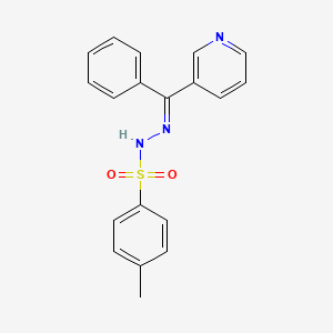 4-methyl-N'-[phenyl(3-pyridinyl)methylene]benzenesulfonohydrazide