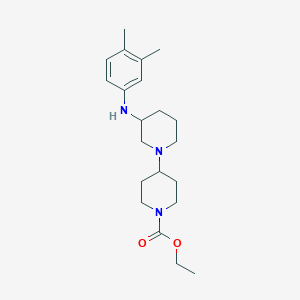 ethyl 3-[(3,4-dimethylphenyl)amino]-1,4'-bipiperidine-1'-carboxylate