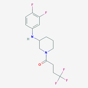 N-(3,4-difluorophenyl)-1-(4,4,4-trifluorobutanoyl)-3-piperidinamine