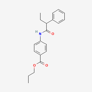 propyl 4-[(2-phenylbutanoyl)amino]benzoate