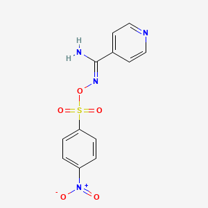 N'-{[(4-nitrophenyl)sulfonyl]oxy}-4-pyridinecarboximidamide