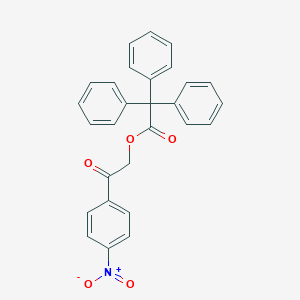 molecular formula C28H21NO5 B391388 2-{4-Nitrophenyl}-2-oxoethyl triphenylacetate 