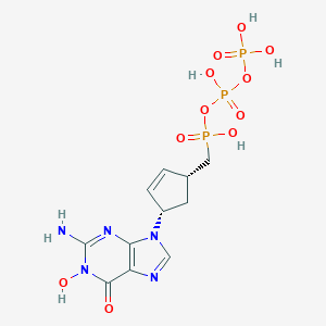 B039139 [(1R,4S)-4-(2-amino-1-hydroxy-6-oxopurin-9-yl)cyclopent-2-en-1-yl]methyl-[hydroxy(phosphonooxy)phosphoryl]oxyphosphinic acid CAS No. 121864-74-2