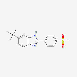 5-tert-butyl-2-[4-(methylsulfonyl)phenyl]-1H-benzimidazole