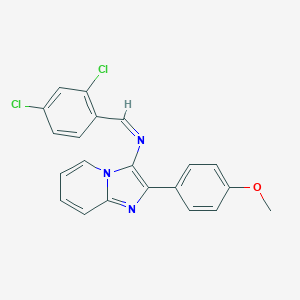 N-(2,4-dichlorobenzylidene)-N-[2-(4-methoxyphenyl)imidazo[1,2-a]pyridin-3-yl]amine