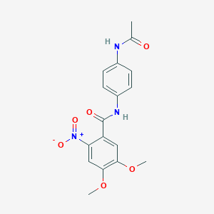 N-[4-(acetylamino)phenyl]-4,5-dimethoxy-2-nitrobenzamide