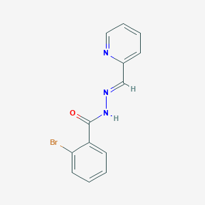 molecular formula C13H10BrN3O B3913917 2-BROMO-N'-[(E)-(PYRIDIN-2-YL)METHYLIDENE]BENZOHYDRAZIDE 