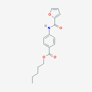 molecular formula C17H19NO4 B391395 4-[(Furan-2-carbonyl)-amino]-benzoic acid pentyl ester 
