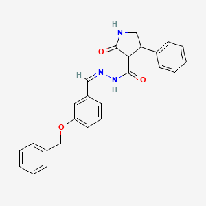 N'-[3-(benzyloxy)benzylidene]-2-oxo-4-phenyl-3-pyrrolidinecarbohydrazide