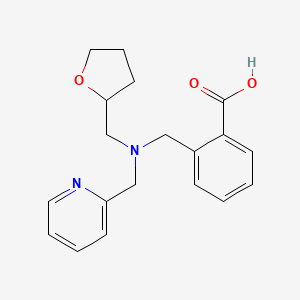 2-{[(pyridin-2-ylmethyl)(tetrahydrofuran-2-ylmethyl)amino]methyl}benzoic acid