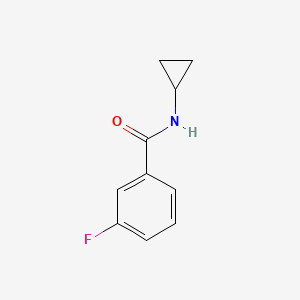 molecular formula C10H10FNO B3913965 N-cyclopropyl-3-fluorobenzamide CAS No. 88229-15-6