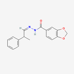 N'-(2-phenylpropylidene)-1,3-benzodioxole-5-carbohydrazide