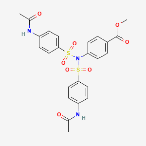 methyl 4-(bis{[4-(acetylamino)phenyl]sulfonyl}amino)benzoate