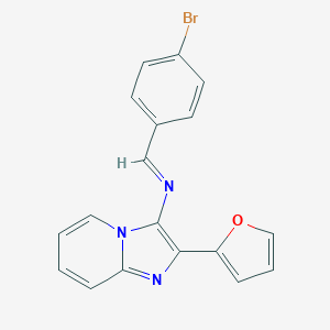 N-(4-bromobenzylidene)-N-[2-(2-furyl)imidazo[1,2-a]pyridin-3-yl]amine