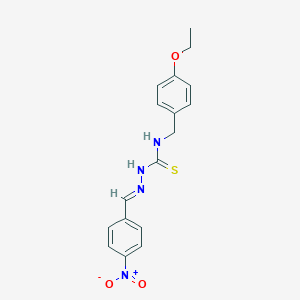 molecular formula C17H18N4O3S B391409 4-Nitrobenzaldehyde N-(4-ethoxybenzyl)thiosemicarbazone 