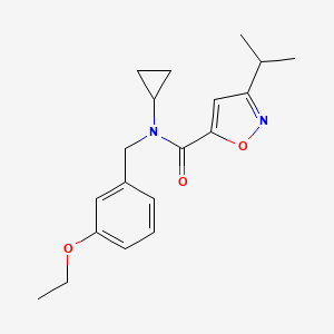 N-cyclopropyl-N-(3-ethoxybenzyl)-3-isopropylisoxazole-5-carboxamide