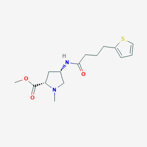 methyl (2S,4S)-1-methyl-4-{[4-(2-thienyl)butanoyl]amino}pyrrolidine-2-carboxylate