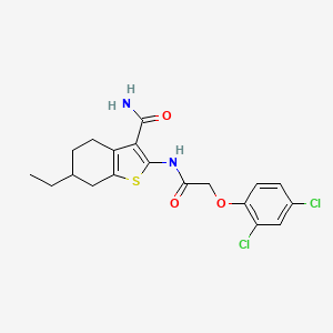 2-{[(2,4-dichlorophenoxy)acetyl]amino}-6-ethyl-4,5,6,7-tetrahydro-1-benzothiophene-3-carboxamide