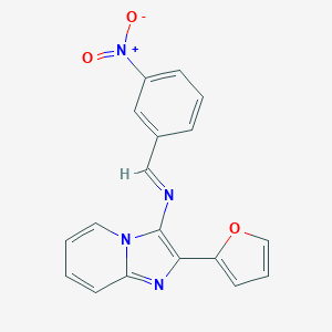 2-(2-Furyl)-3-({3-nitrobenzylidene}amino)imidazo[1,2-a]pyridine