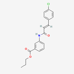 propyl 3-{[3-(4-chlorophenyl)acryloyl]amino}benzoate