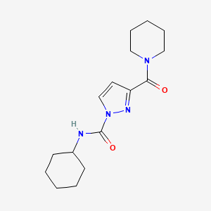 N-cyclohexyl-3-(1-piperidinylcarbonyl)-1H-pyrazole-1-carboxamide