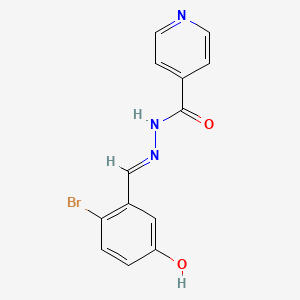 N'-(2-bromo-5-hydroxybenzylidene)isonicotinohydrazide