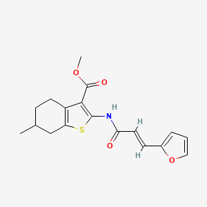 methyl 2-{[3-(2-furyl)acryloyl]amino}-6-methyl-4,5,6,7-tetrahydro-1-benzothiophene-3-carboxylate