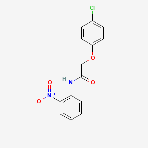 2-(4-chlorophenoxy)-N-(4-methyl-2-nitrophenyl)acetamide