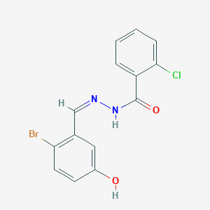 N'-(2-bromo-5-hydroxybenzylidene)-2-chlorobenzohydrazide