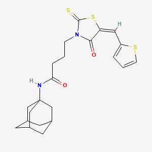 N-1-adamantyl-4-[4-oxo-5-(2-thienylmethylene)-2-thioxo-1,3-thiazolidin-3-yl]butanamide