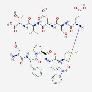 molecular formula C54H75N11O18S B039143 促甲状腺激素释放激素前体（160-169） CAS No. 122018-91-1