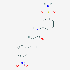 N-[3-(aminosulfonyl)phenyl]-3-(3-nitrophenyl)acrylamide