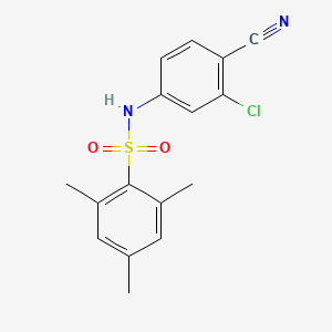 N-(3-chloro-4-cyanophenyl)-2,4,6-trimethylbenzenesulfonamide