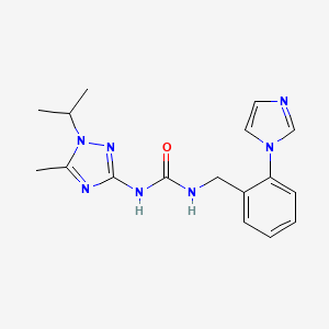 N-[2-(1H-imidazol-1-yl)benzyl]-N'-(1-isopropyl-5-methyl-1H-1,2,4-triazol-3-yl)urea