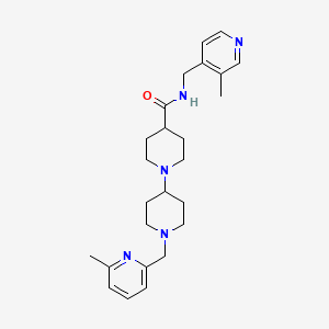 molecular formula C25H35N5O B3914359 N-[(3-methyl-4-pyridinyl)methyl]-1'-[(6-methyl-2-pyridinyl)methyl]-1,4'-bipiperidine-4-carboxamide 