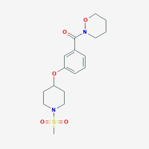 2-(3-{[1-(methylsulfonyl)-4-piperidinyl]oxy}benzoyl)-1,2-oxazinane