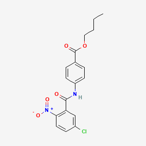 butyl 4-[(5-chloro-2-nitrobenzoyl)amino]benzoate