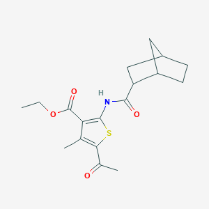 Ethyl 5-acetyl-2-[(bicyclo[2.2.1]hept-2-ylcarbonyl)amino]-4-methylthiophene-3-carboxylate