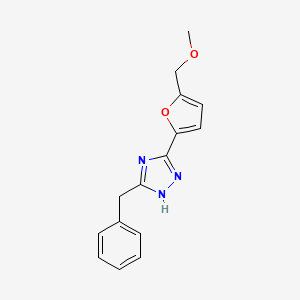 3-benzyl-5-[5-(methoxymethyl)-2-furyl]-1H-1,2,4-triazole