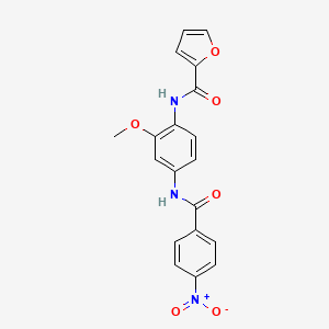 N-{2-methoxy-4-[(4-nitrobenzoyl)amino]phenyl}-2-furamide