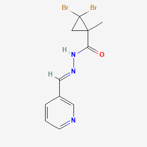 2,2-dibromo-1-methyl-N'-(3-pyridinylmethylene)cyclopropanecarbohydrazide