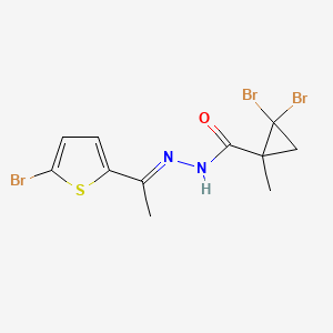 2,2-dibromo-N'-[1-(5-bromo-2-thienyl)ethylidene]-1-methylcyclopropanecarbohydrazide