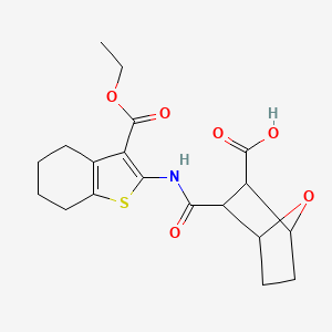 3-({[3-(ethoxycarbonyl)-4,5,6,7-tetrahydro-1-benzothien-2-yl]amino}carbonyl)-7-oxabicyclo[2.2.1]heptane-2-carboxylic acid