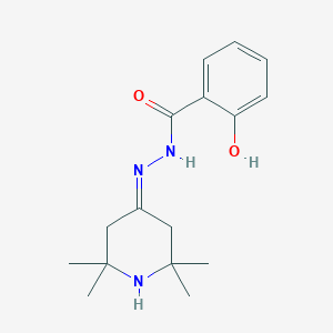 molecular formula C16H23N3O2 B391448 2-Hydroxy-N'-(2,2,6,6-tetramethyl-4-piperidinylidene)benzohydrazide 