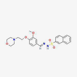 N'-{3-methoxy-4-[2-(4-morpholinyl)ethoxy]benzylidene}-2-naphthalenesulfonohydrazide