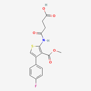 4-{[4-(4-fluorophenyl)-3-(methoxycarbonyl)-2-thienyl]amino}-4-oxobutanoic acid