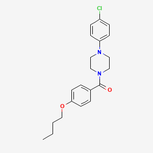 molecular formula C21H25ClN2O2 B3914508 1-(4-butoxybenzoyl)-4-(4-chlorophenyl)piperazine 