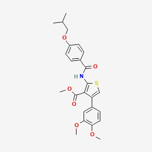 methyl 4-(3,4-dimethoxyphenyl)-2-[(4-isobutoxybenzoyl)amino]-3-thiophenecarboxylate